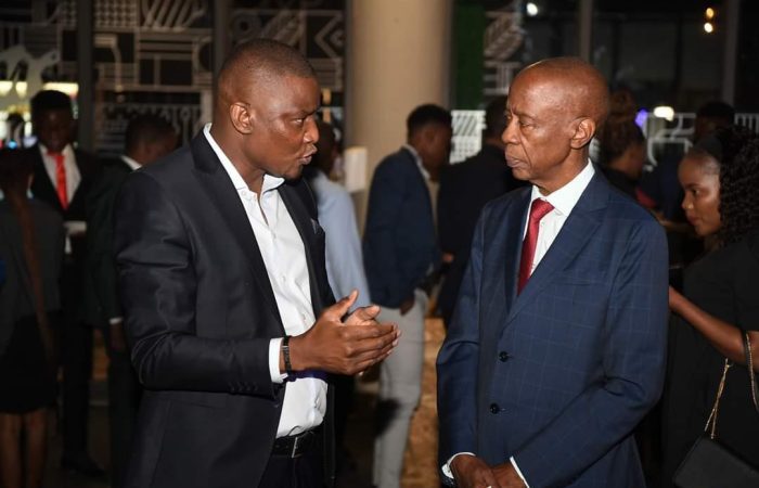 Elliot Moshoke and Tebogo Masire at Botswana Stock Exchange dinner