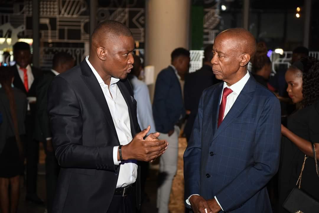 Elliot Moshoke and Tebogo Masire at Botswana Stock Exchange dinner